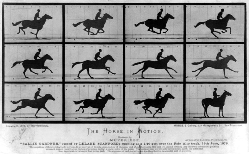 エドワード・マイブリッジによる「走る馬」の映像